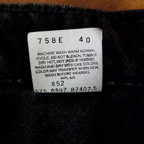 Mens Vintage Levis Jeans White Tab Made in USA Siz - Picture 9 of 12